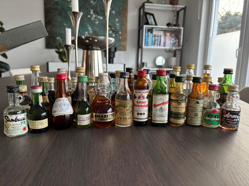 Mignatures alcool - (45 pièces), Enlèvement, Comme neuf