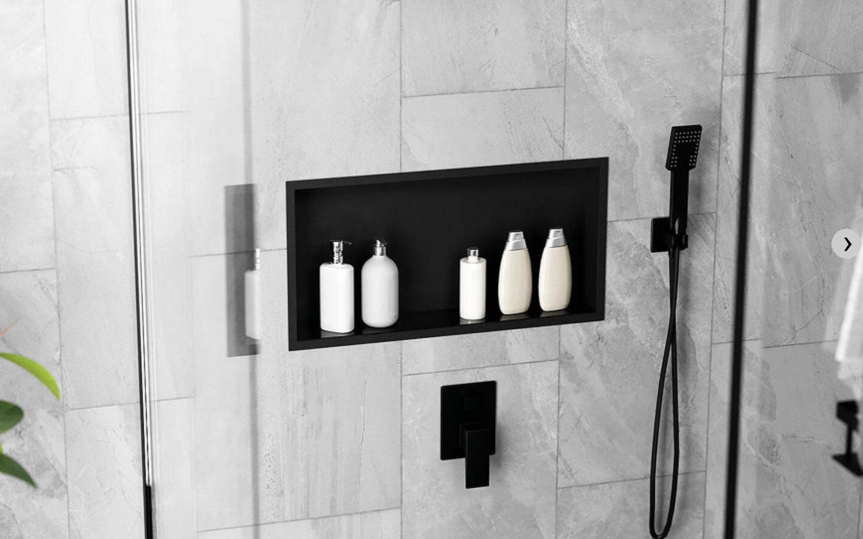 Professionele inbouwnis  douche of badkamer -Zwart Wit Inox, Immo, Appartementen en Studio's te huur