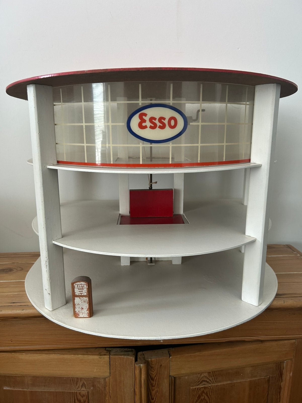 Ancienne maquette jouet publicitaire garage Esso, Collections, Enlèvement, Comme neuf
