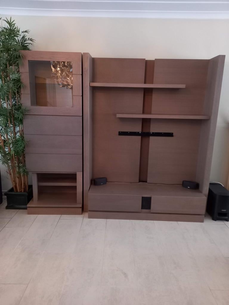 Modern TV meubel, Ophalen, Eikenhout