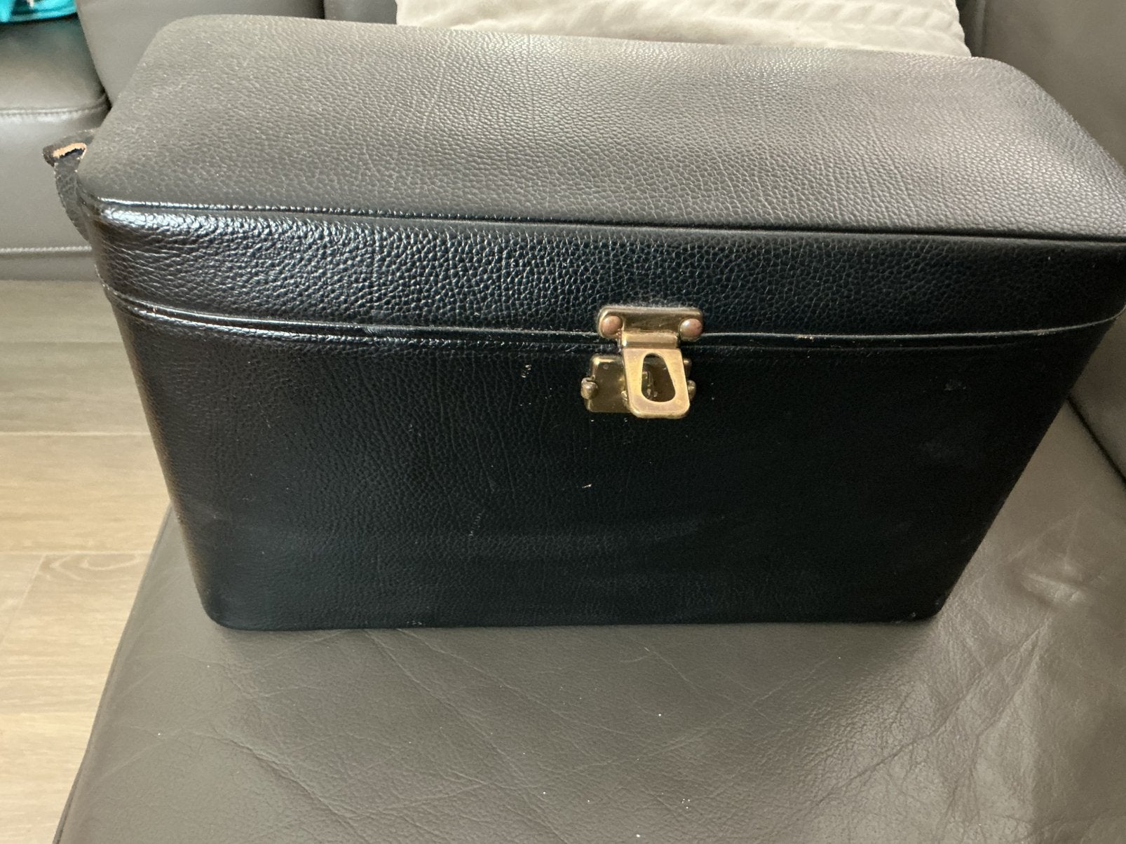 Stevige lederen camera/lenzen-tas, Audio, Tv en Foto, Foto | Cameratassen, Ophalen, Gebruikt, Overige typen