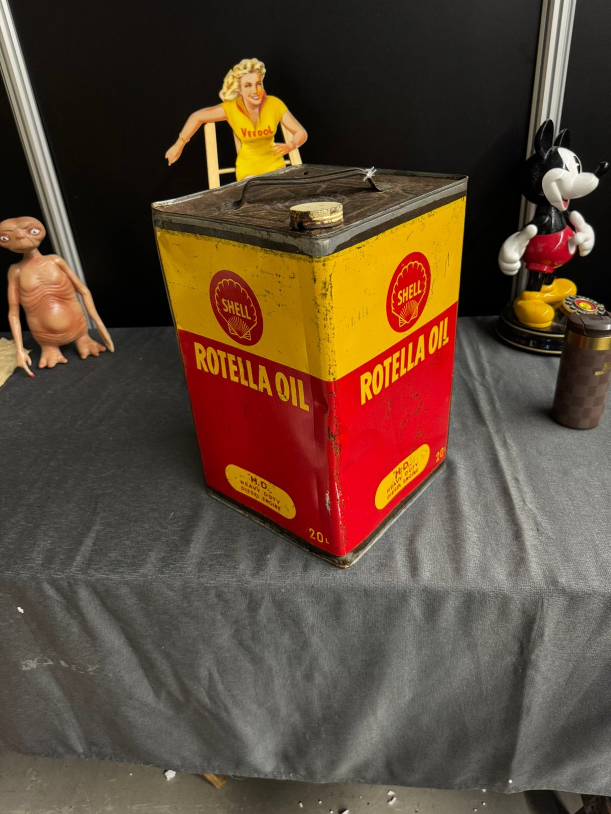 Grand bidon d'huile SHELL 20 litres, Collections, Enlèvement ou Envoi, Utilisé, Autre, Autres marques