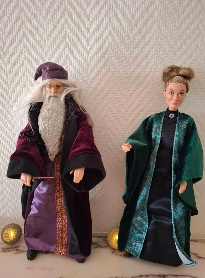 2 figurines Harry Potter :Dumbledore avec baguette + Minerva, Divers, Enlèvement