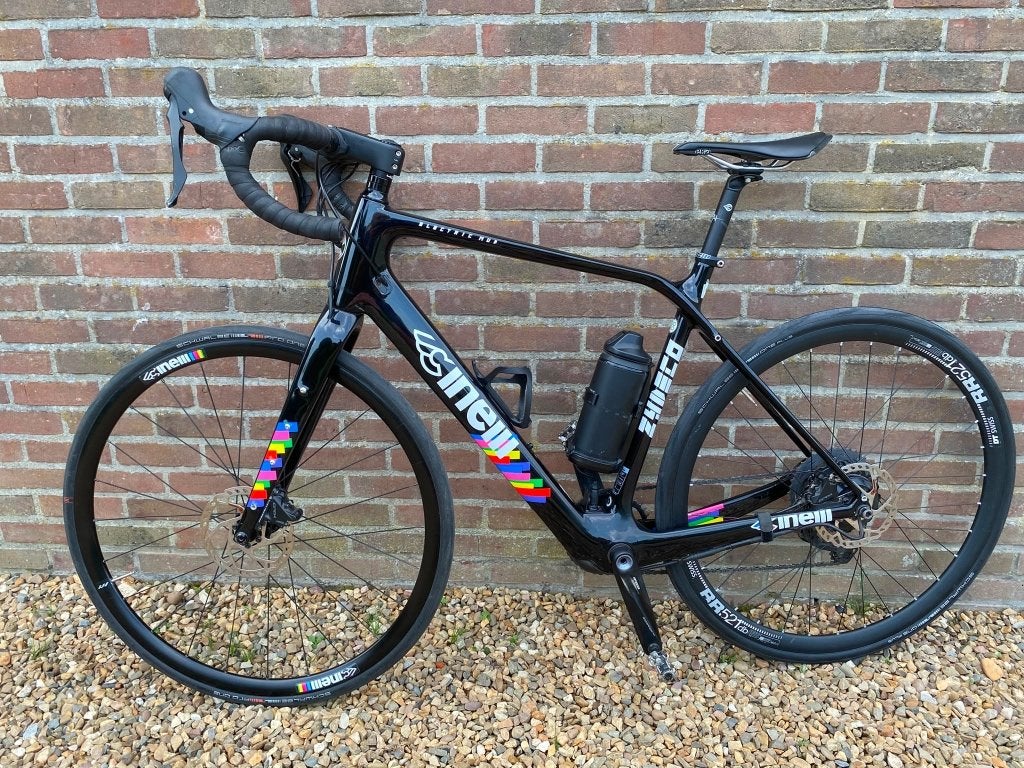 E-racefiets of gravelbike, Fietsen en Brommers, 10 tot 15 versnellingen, 49 tot 53 cm, Zo goed als nieuw, Schijfrem