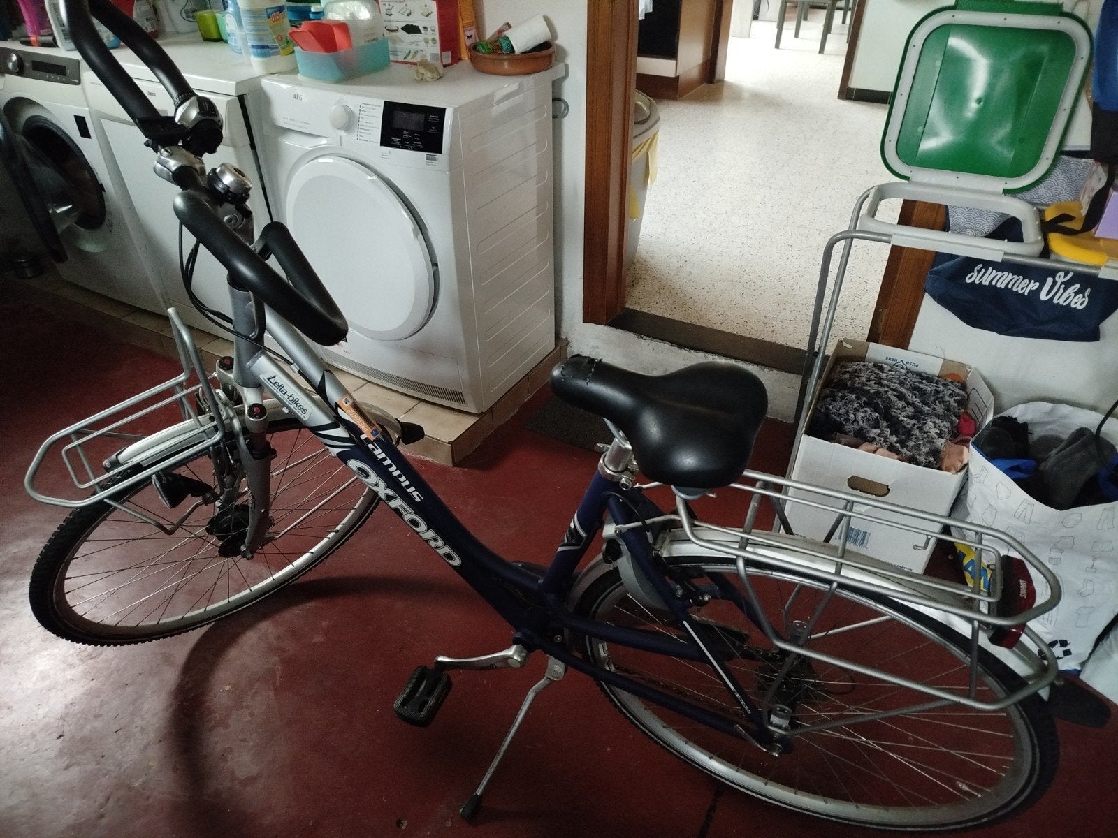 Fiets Oxford met vlinderstuur, Ophalen