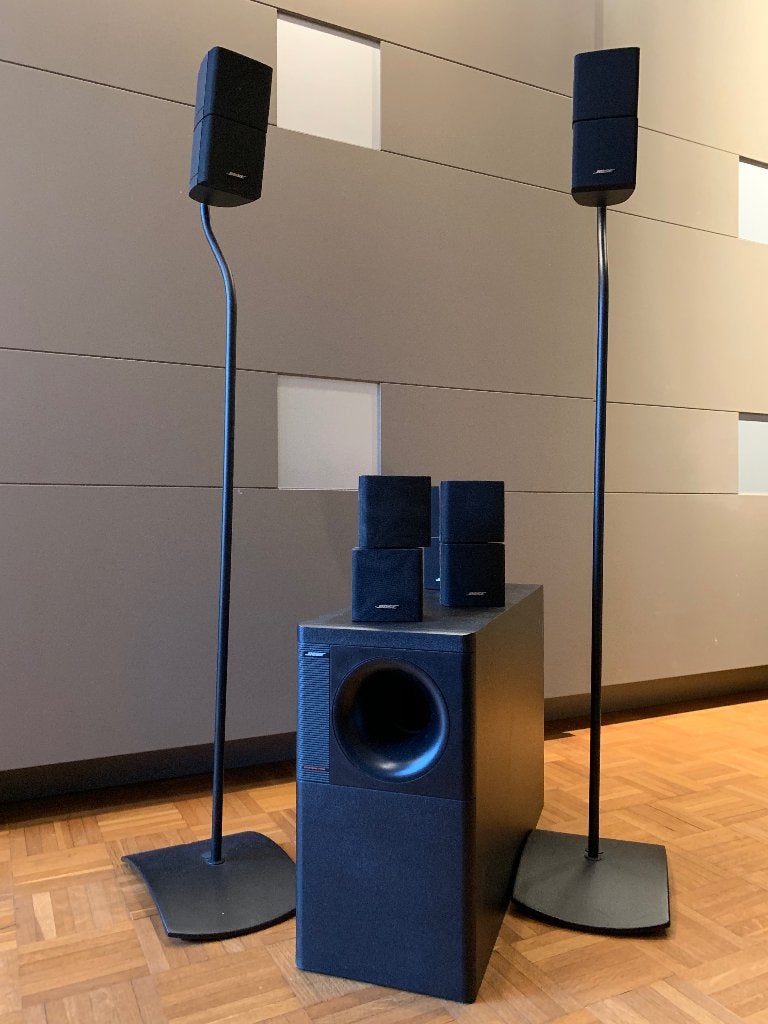 Bose Acoustimass Series II 5 dubbele cubes + subwoofer, Audio, Tv en Foto, Luidsprekerboxen, Zo goed als nieuw, Inclusief standaarden