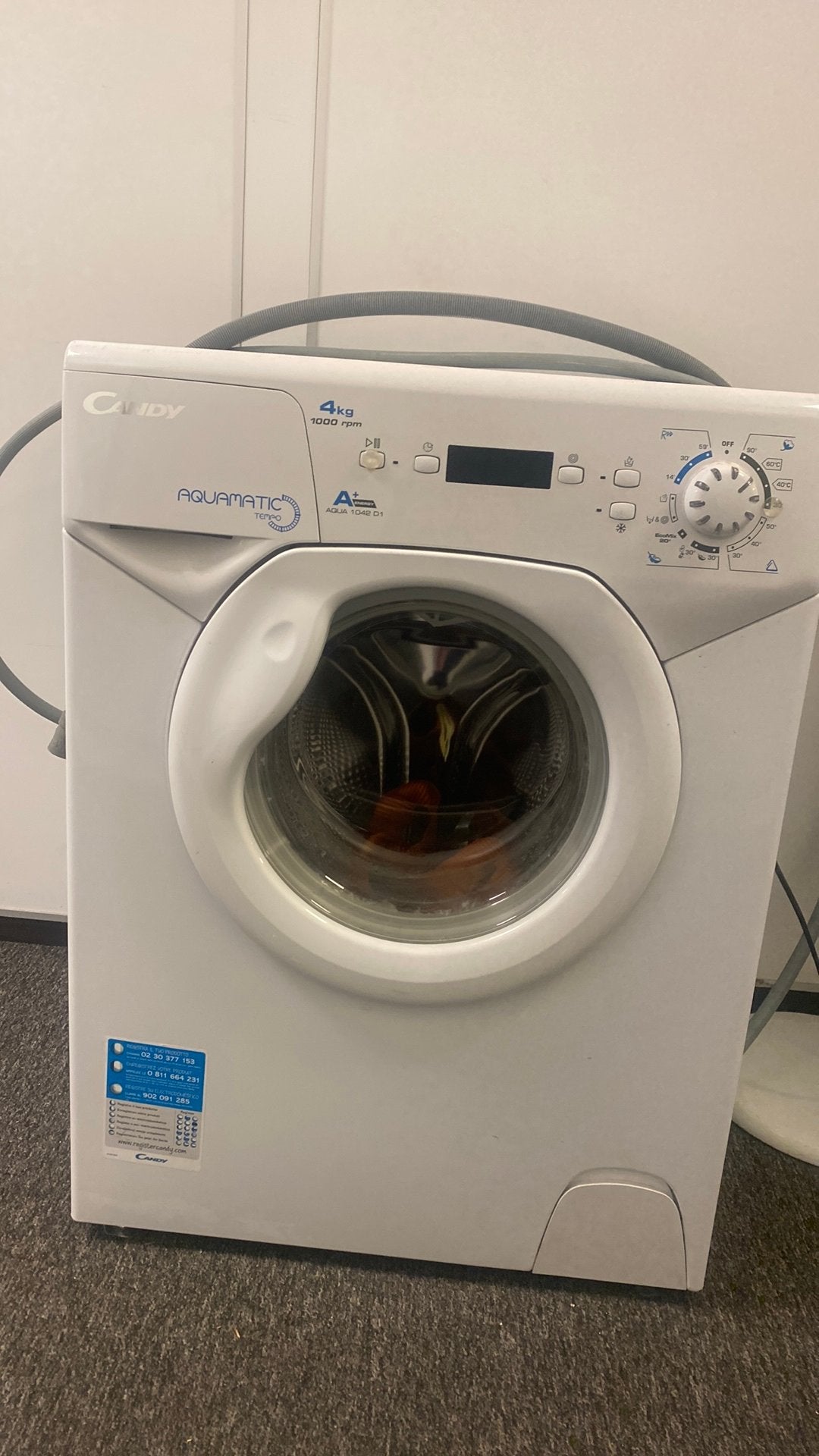 Petite machine a laver a donner, de marque Candy, Electroménager, Lave-linge, 4 à 6 kg, Enlèvement, Utilisé, Moins de 1 200 tours