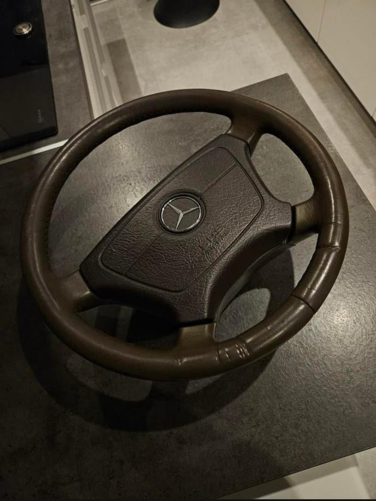 Mercedes w124 volant cuir brun, Ophalen