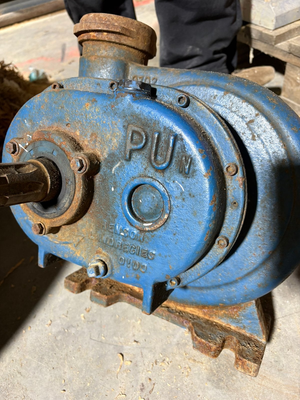 Pompe centrifuge agricole, Enlèvement