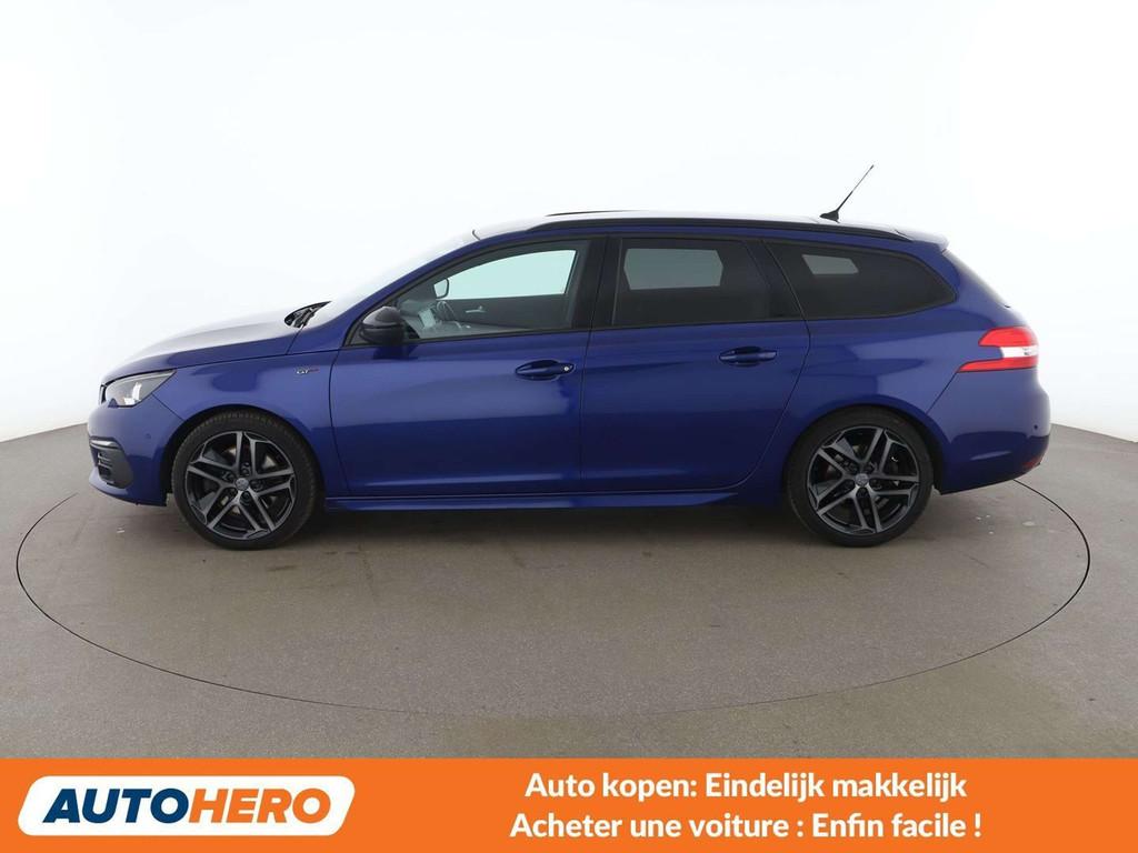 Peugeot 308 1.6 PureTech GT (bj 2019, automaat), Auto's, Peugeot, Gebruikt, Blauw, 5 deurs, 1394 kg