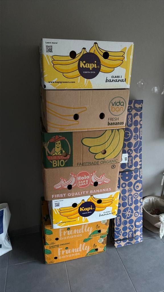 Bananen dozen gratis, Doe-het-zelf en Bouw, Kratten en Dozen, Ophalen, Zo goed als nieuw