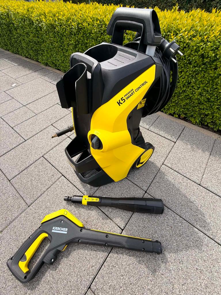 Karcher K5 avec enrouleur, Tuin en Terras, Hogedrukreinigers, Ophalen, Gebruikt, Elektrisch
