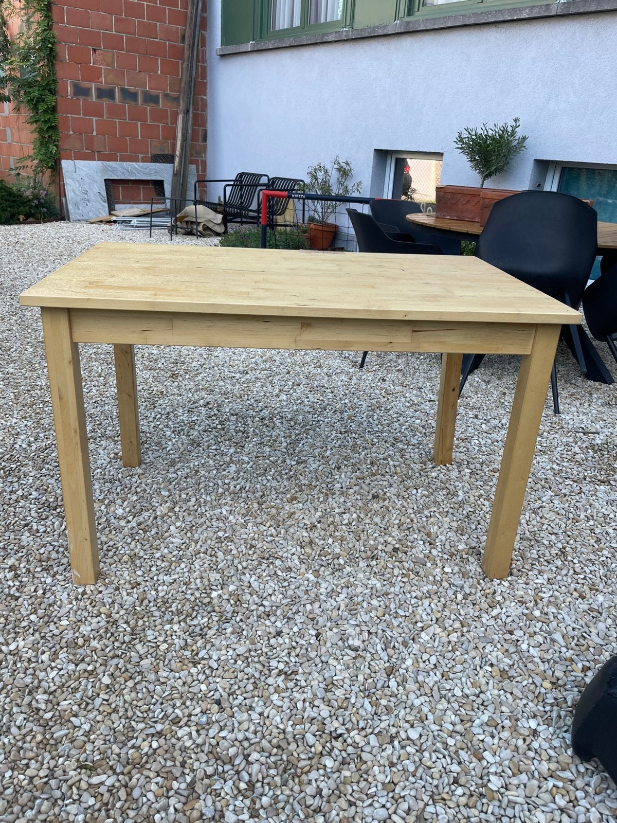 Tafel ikea 75x135, Tuin en Terras, Ophalen, Gebruikt, Rechthoekig, Hout