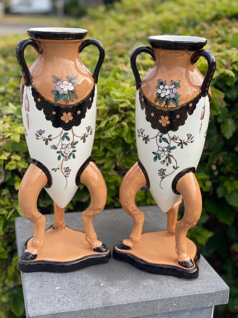 2 antieke art deco vaas, Ophalen