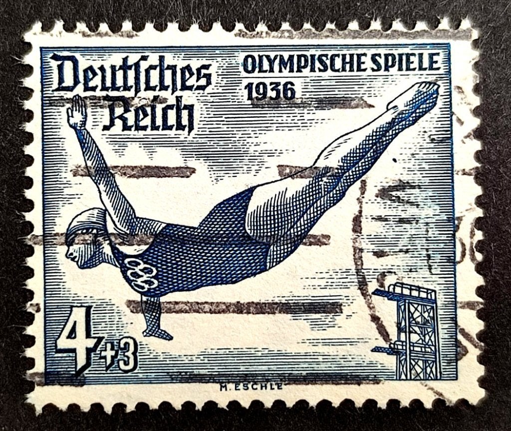 Deutsches Reich: Olympische Spiele 1936, Ophalen of Verzenden, Overige periodes, Gestempeld