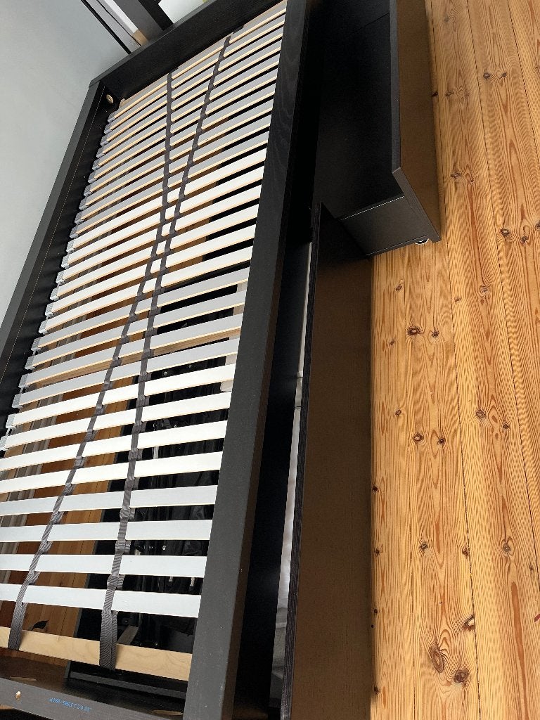 Lit IKEA une personne (90x200 cm) avec sommier et matelas, Maison & Meubles, 90 cm, Une personne, Enlèvement, Utilisé