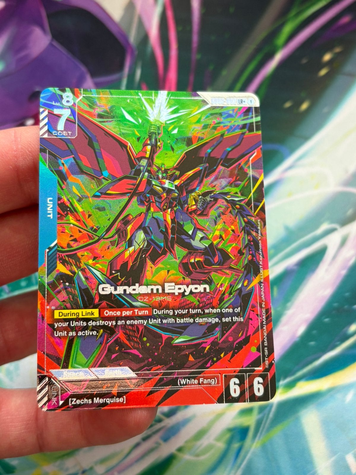 Gundam Epyon (LR+) GD-02 Dual Impact – Gundam Card Game, Hobby en Vrije tijd, Ophalen of Verzenden, Foil