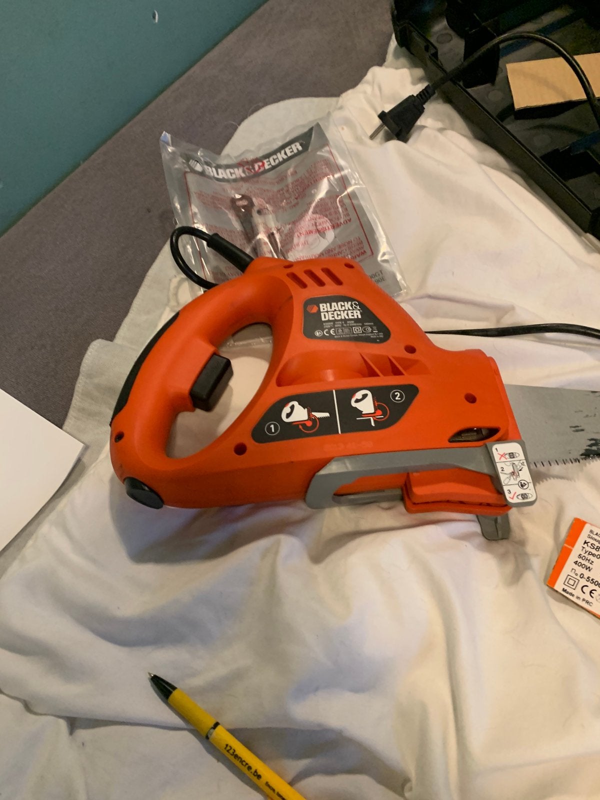 Titel: BLACK+DECKER Scorpion Alleszaag 400W (Incl Koffer &, Ophalen, Zo goed als nieuw, Elektrisch