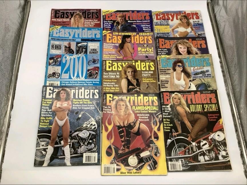 Easyriders Magazine 1990 11 magazines (excl. Mei), Motoren, 2 cilinders, Chopper, Particulier