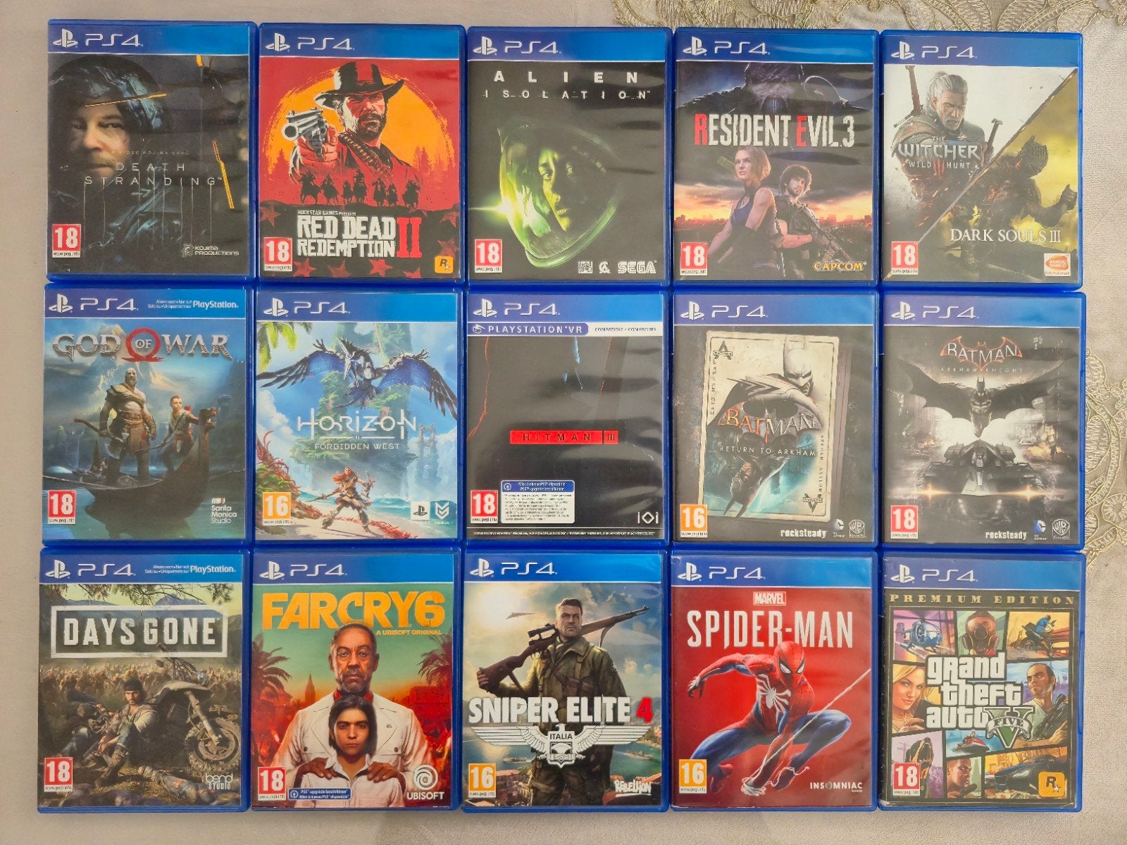 Verschillende Ps4 games., Ophalen