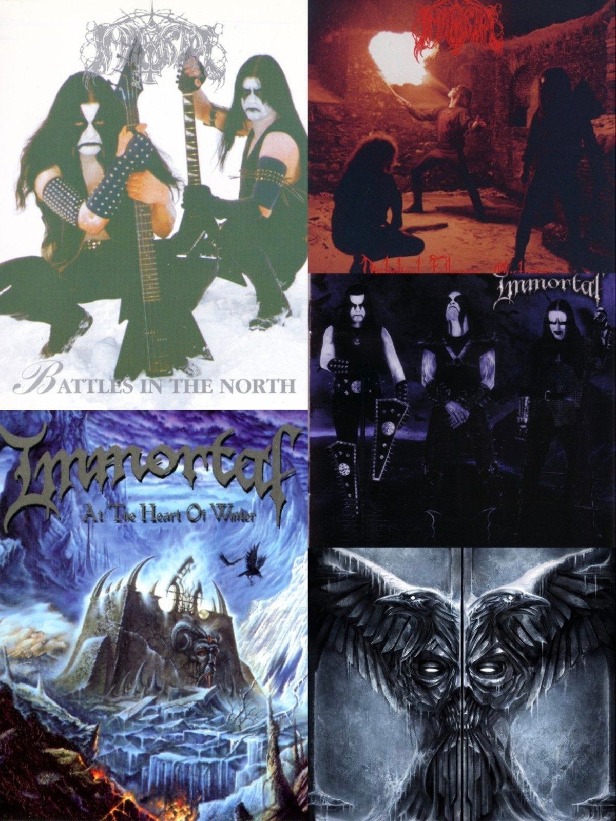5 CD Immortal,perfecte staat,eigen collectie!Black metal!, Enlèvement ou Envoi, Black metal