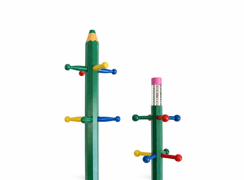 Pierre Sala – Pencil Coat Rack Clairefontaine – France 1980s, Enlèvement ou Envoi, Utilisé, Bois