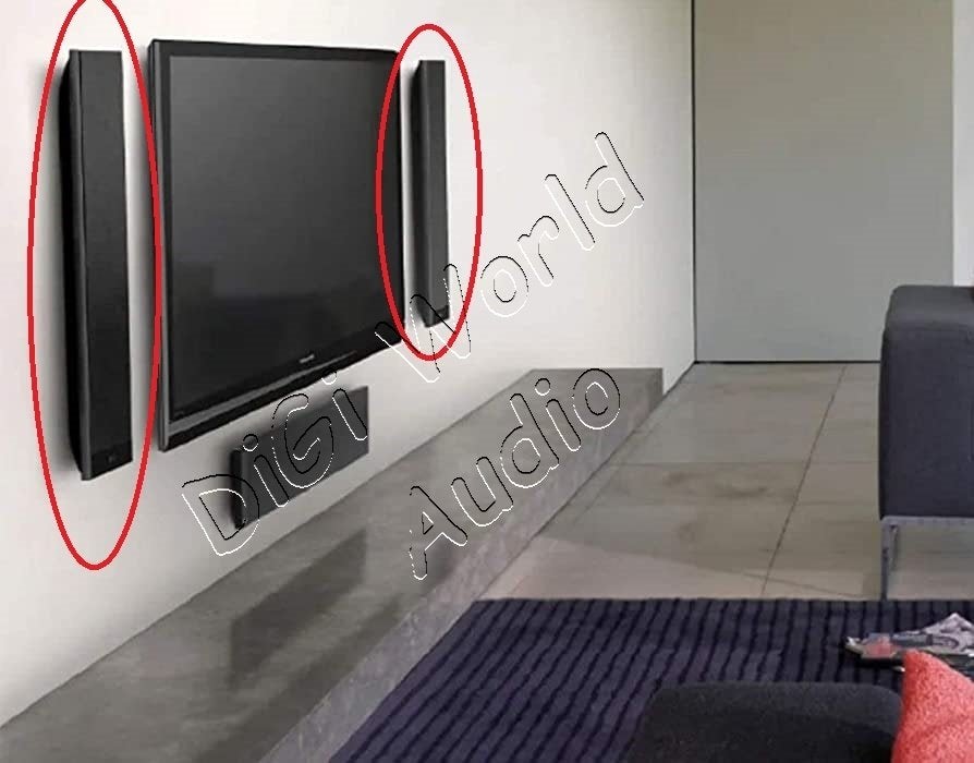 KEF T301 2½-weg ultra slanke spreakers, Enlèvement ou Envoi, Kit d'enceintes, Comme neuf, Compatible son surround/home cinéma