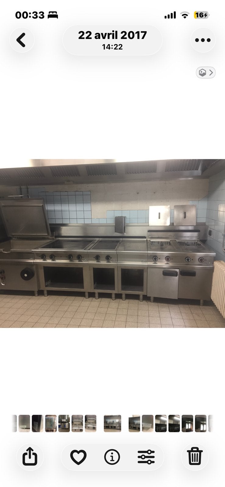 Cuisine professionnelle MBM + hotte Vermandere, Enlèvement, Cuisinière, Friteuse et Grils