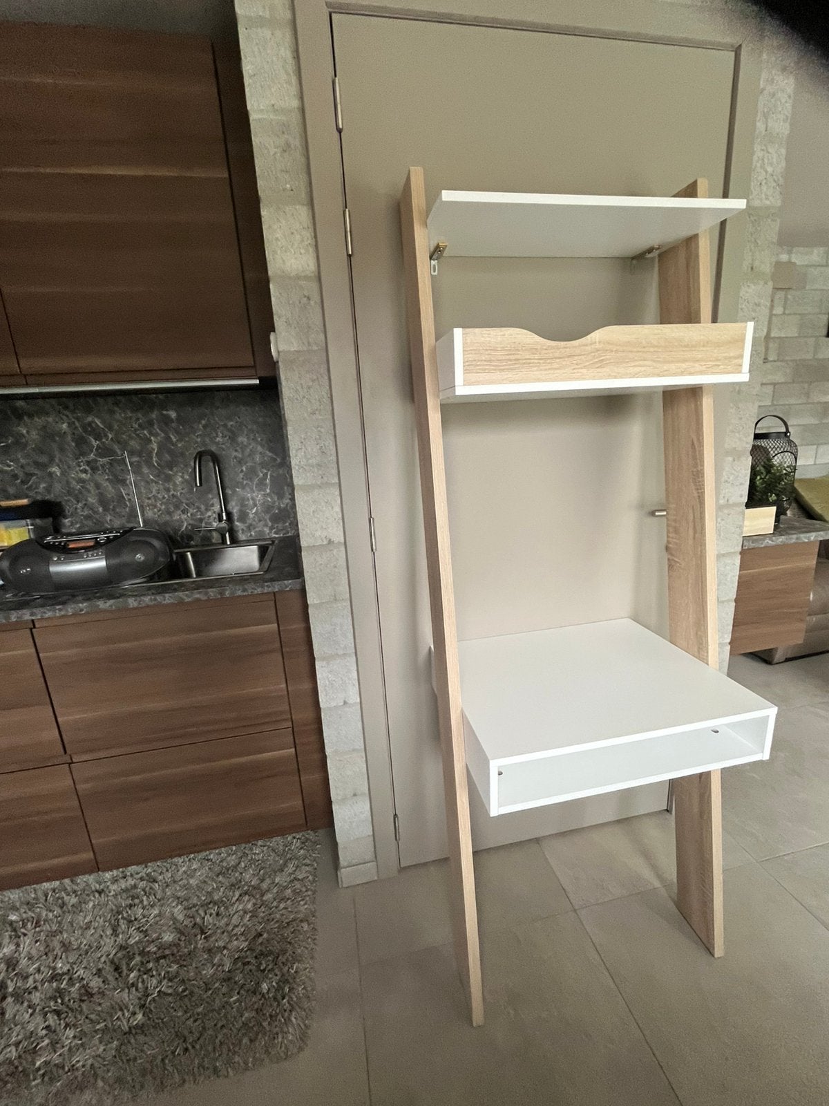 Stellingskast / bureau /decoratierek/ ,..plantenrek, Huis en Inrichting, Ophalen, Zo goed als nieuw