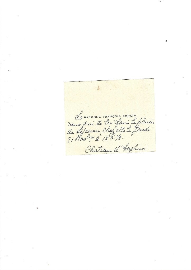 carte de visite ancienne, Collections, Cartes de naissance & Cartes de visite, Envoi, Carte de visite