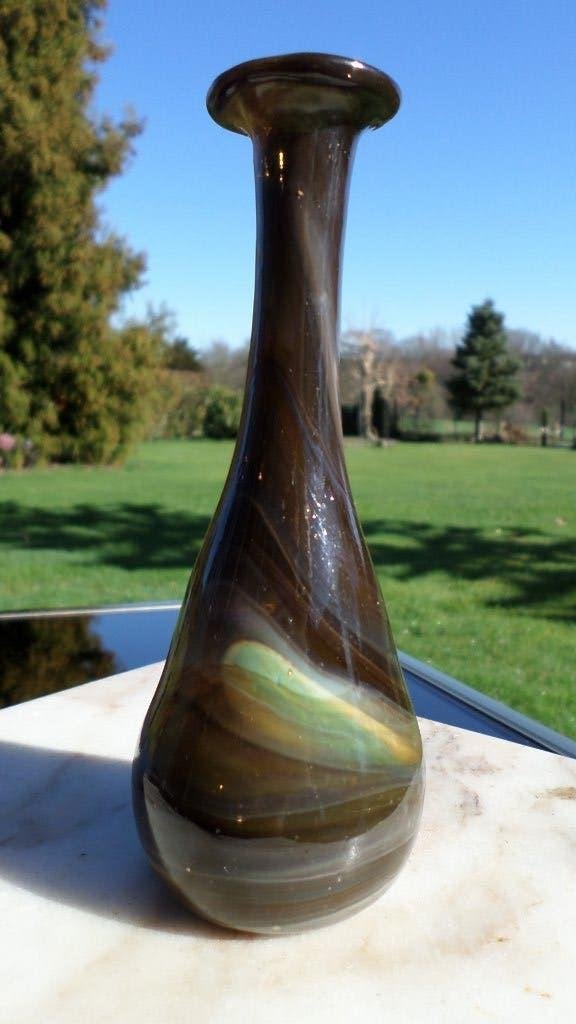 Ancien vase en verre soufflé, Enlèvement ou Envoi