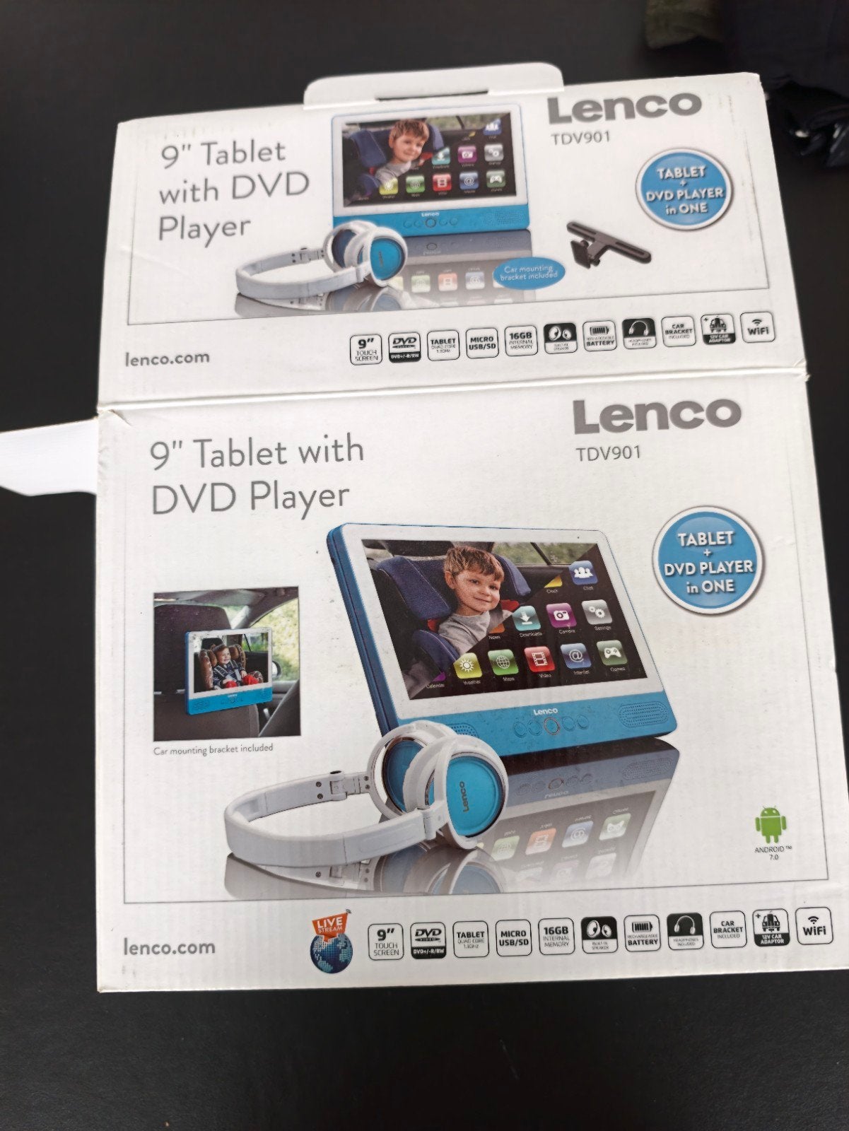 Lenco tablet met dvd speler, TV, Hi-fi & Vidéo, Lecteurs DVD, Enlèvement, Utilisé, Lecteur DVD, Portable