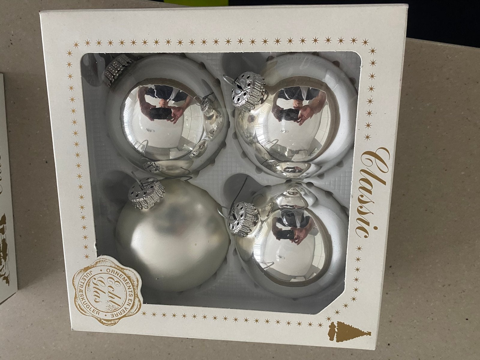 Kerstballen zilver  set. 60 stuks, Ophalen, Nieuw