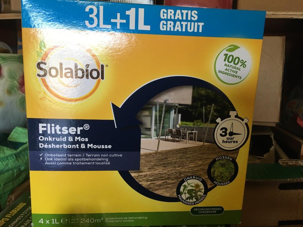 Solabiol Flitser concentraat onkruid- en mosbestrijder 3+1l, Jardin & Terrasse, Pesticides, Enlèvement ou Envoi, Neuf, Répression des mauvaises herbes
