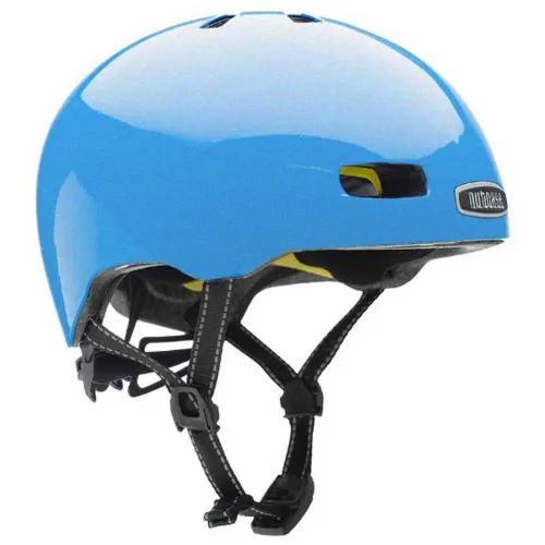 Nutcase blauwe fietshelm - Nieuwprijs €70, Fietsen en Brommers, Ophalen, Gebruikt