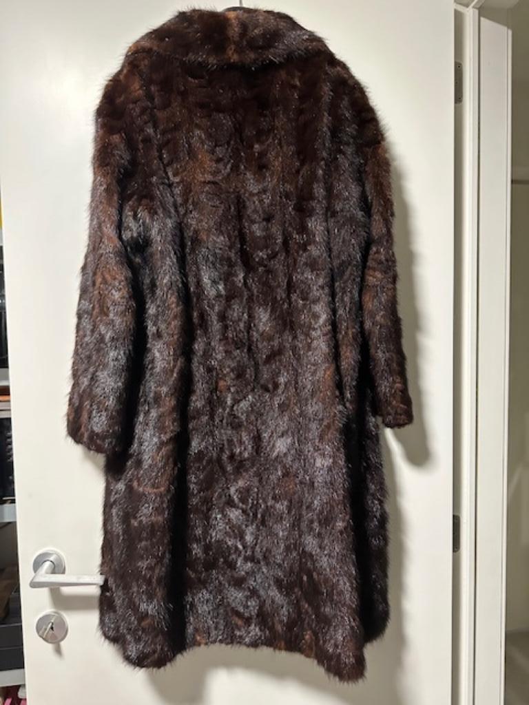 Vintage bontjas, Enlèvement, Porté, Taille 38/40 (M), Noir