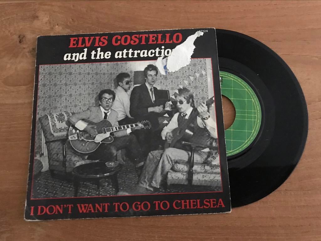 Vinyl single Elvis Costello / I don’t want to go to Chelsea, Ophalen of Verzenden, Gebruikt, Pop