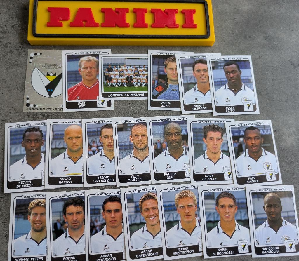 PANINI STICKERS 20X FOOTBALL 2002 LOKEREN  VOETBAL, Verzenden, Nieuw