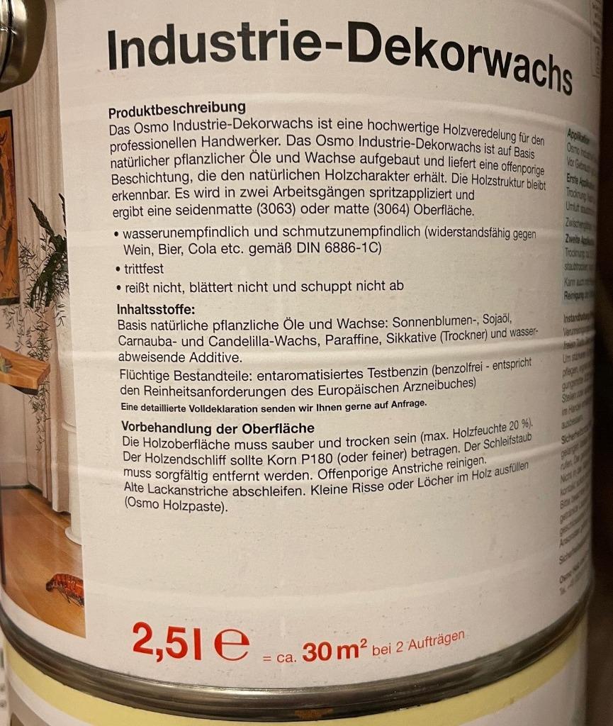 - 50% OSMO Hardwax olie 3090/3063/3032 kleurloos, Minder dan 5 liter, Ophalen of Verzenden, Nieuw, Overige kleuren