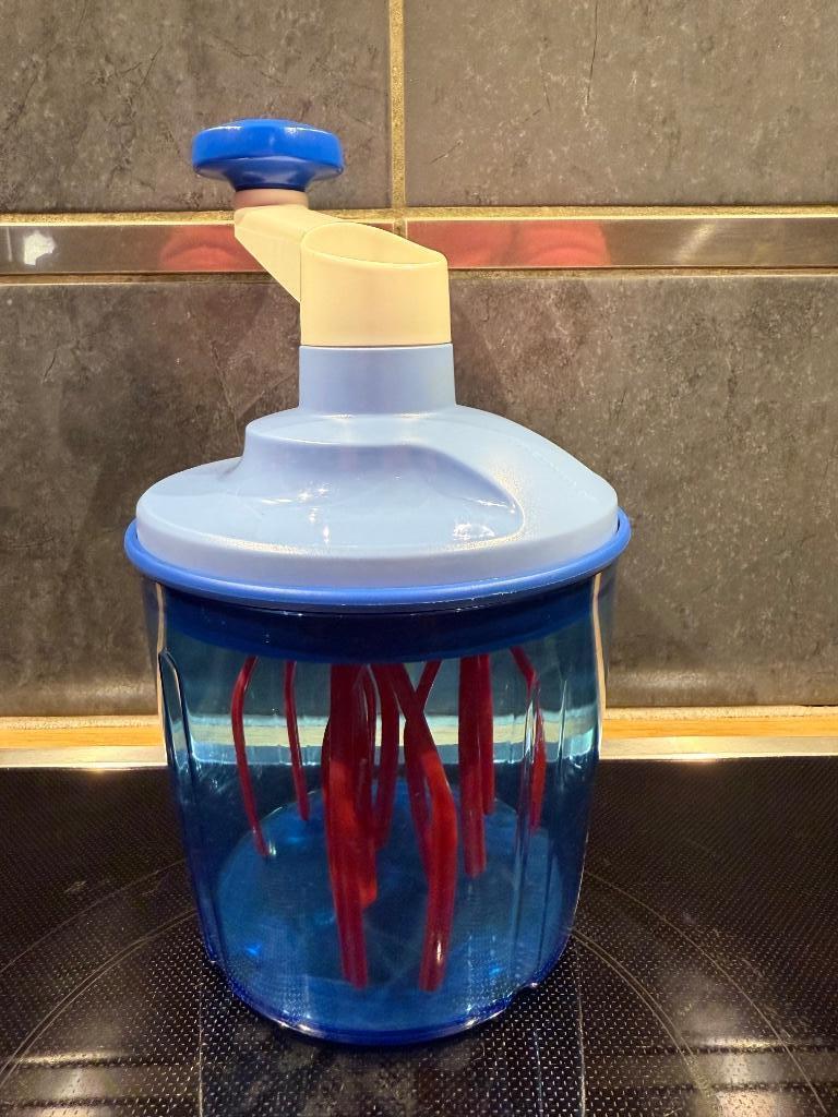 Tupperware batteur Duochef double vitesse, Enlèvement ou Envoi, Neuf, Bleu