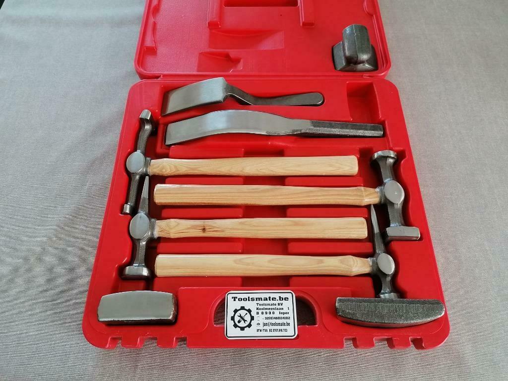 Uitdeuk hamer en uitdeuk tassen set met slapper en uitdeukle, Auto diversen, Autogereedschap, Ophalen of Verzenden, Nieuw