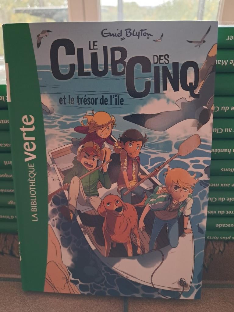 1 De Club van Vijf en de Eilandschat, Boeken, Nieuw, Ophalen of Verzenden, Fictie, Enid Blyton