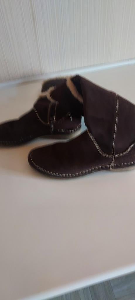 Bottes en jean marron foncé taille 39, Enlèvement ou Envoi, Comme neuf
