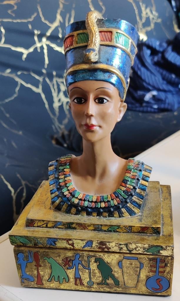 Juwelendoosje of zoiets Nefertiti, vintage, Antiek en Kunst