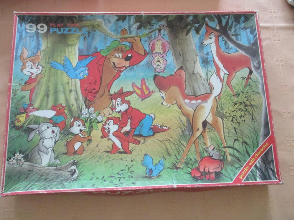 puzzle vintage Walt Disney 99 pièces, Enlèvement ou Envoi, Utilisé