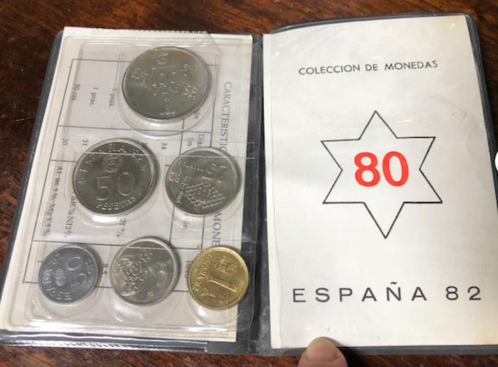 MUNTEN ESPAÑA MUNDIAL '82, Postzegels en Munten, Ophalen of Verzenden, Setje