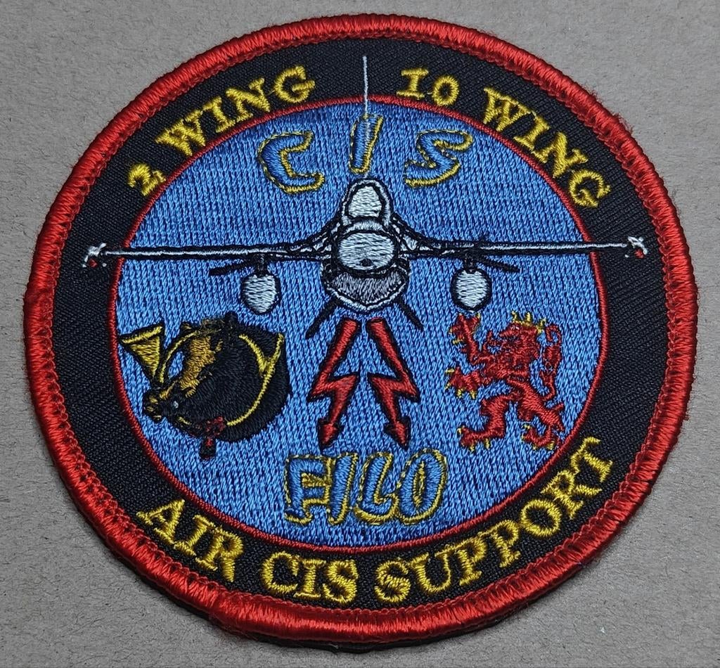 2 Wing/10 Wing Kleine Brogel, Ophalen of Verzenden, Luchtmacht, Embleem of Badge