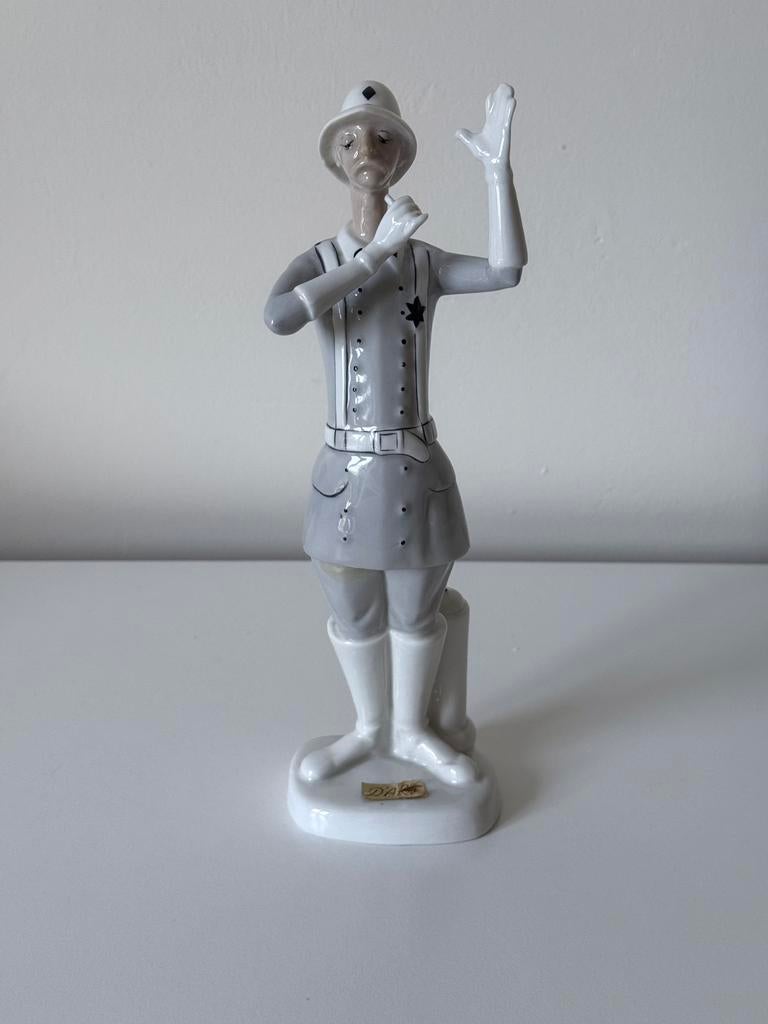 Vintage beeldje gendarme, Antiek en Kunst, Ophalen of Verzenden