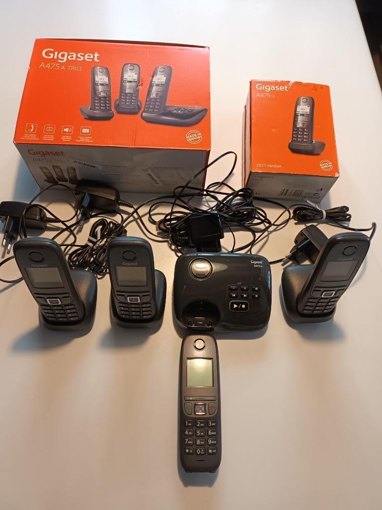 Téléphones résidentiel sans fil Gigaset A475 Quatro, Enlèvement, Comme neuf, 4 combinés ou plus