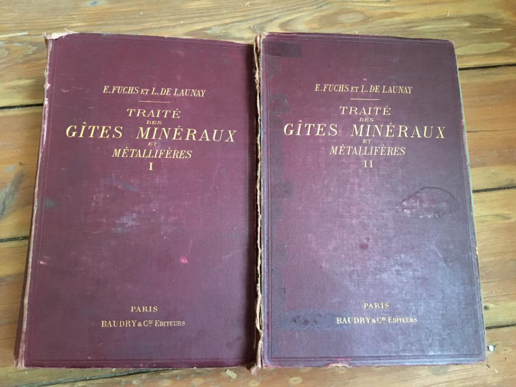 Traité des gîtes minéraux et métallifères ( 2 vol) Fuchs-De, Livres, Enlèvement ou Envoi, Utilisé, Autres sciences